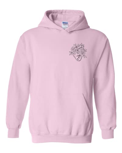 Anatomical Heart Pocket Size Sweatshirt, Heart With Roses, Gift For Doctor, Nurse Life, Cardiology Sweatshirt, Medical Student, Floral Real Heart4