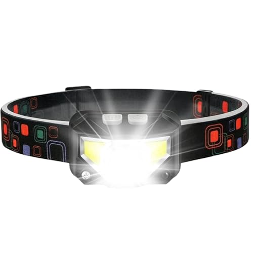 Luz frontal portátil LED recargable de 7x4 cm para caminar de noche