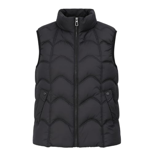 Puffer Vest Women Fall Winter Stand Collar Quilted Sleeveless Zip Up Jacket - image 5