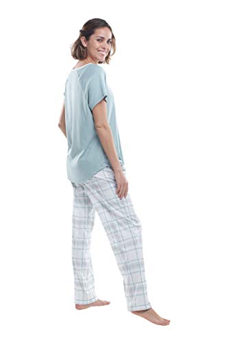 Incredibly Soft Pima Cotton Women's Pajamas Set - Short Sleeve Set2