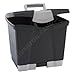 for Portable File Storage Box w/Drawer, Letter, Latch, Black