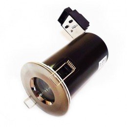 One Electrical - Fire Rated MR16 Low Voltage Downlighter IP65 Brushed Chrome