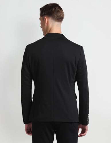 Image of Arrow Textured Slim Fit Blazer for Men - Button Closure Formal & Casual Wear Mens Blazer