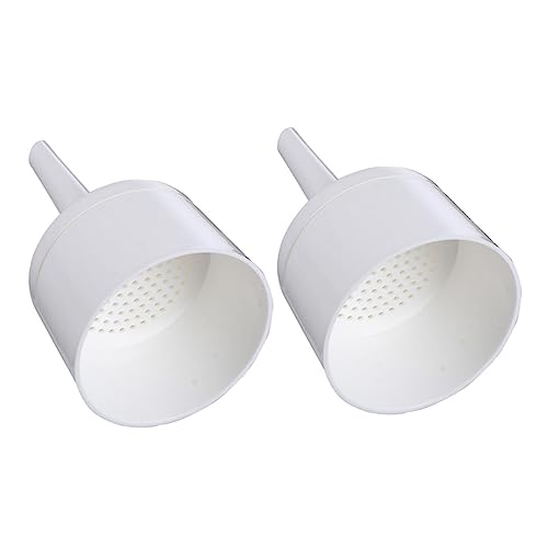 FUNOMOCYA 2pcs Funnels 70mm Laboratory Plastic Funnel Paper Filtering Acid Alkali Resistant Sturdy Sturdy