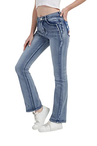 Women's High Rise Stretch Curvy Bootcut Jeans (Size 5-17)3