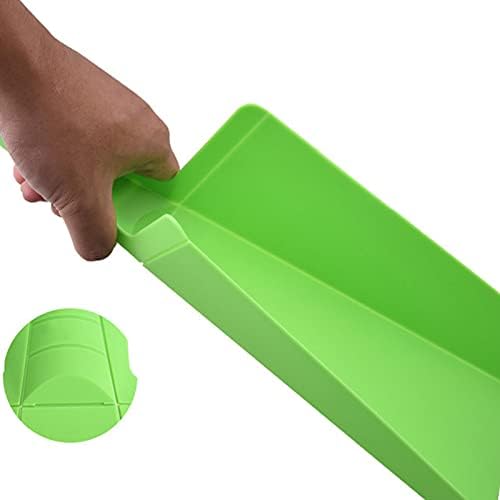 2 PCS Foldable Chopping Board Camping Plastic Folding Chopping Boards Anti-Slip Flexible Chopping Board for Meat, Vegetables, Fruit (White+Blue)