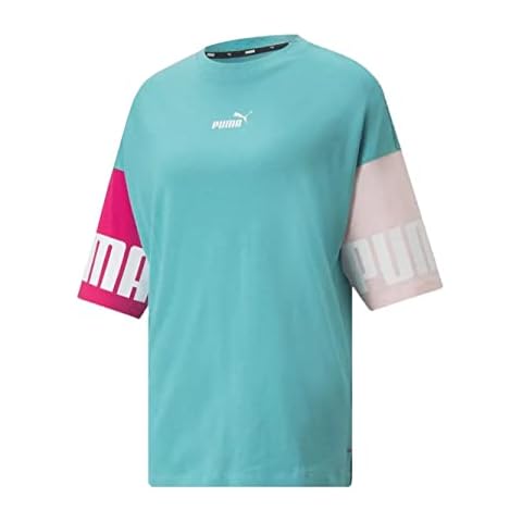 Puma Power Colorblock- Camiseta Casual para Mujer (S) Cover