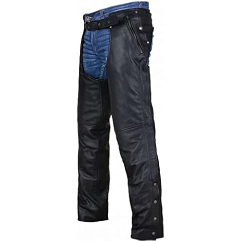 Dream Apparel Black Leather Chaps Cover