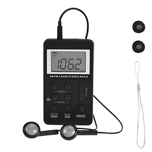 Ciglow Digital Fm Radio, Mini Am/Fm 2 Band Stereo Pocket Radio Receiver With Lcd Display And Earphone 500Ma Rechargeable Battery Premium Stereo Sound. #TOP21