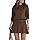 Tankaneo Womens Skirt 2 Piece Sweater Set Long Sleeve Crewneck Sweaters Pleated Mini Skirt Knit Lounge Sets