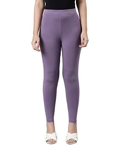 GO COLORS Women Mid Rise Cropped Length Leggings