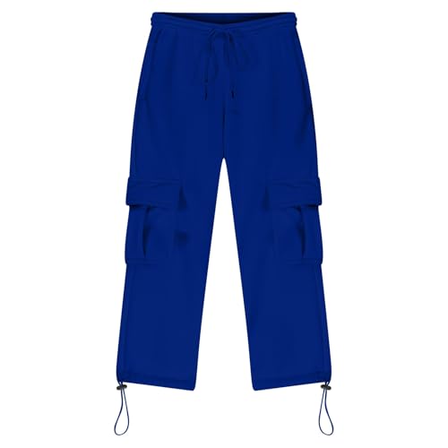 Boys Cargo Pants Pull On Joggers Drawstring Sweatpants Wide Leg 𝐋ounge Pants Tween School Uniform Athletic Trousers2