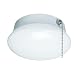7 In. Bright White LED Ceiling Round Flushmount Easy Light with Pull Chain