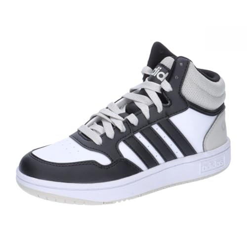 adidas Hoops Mid shoeshoops 3.0 Mid k, Chaussures, FTWR White/Core Black/Halo Silver,