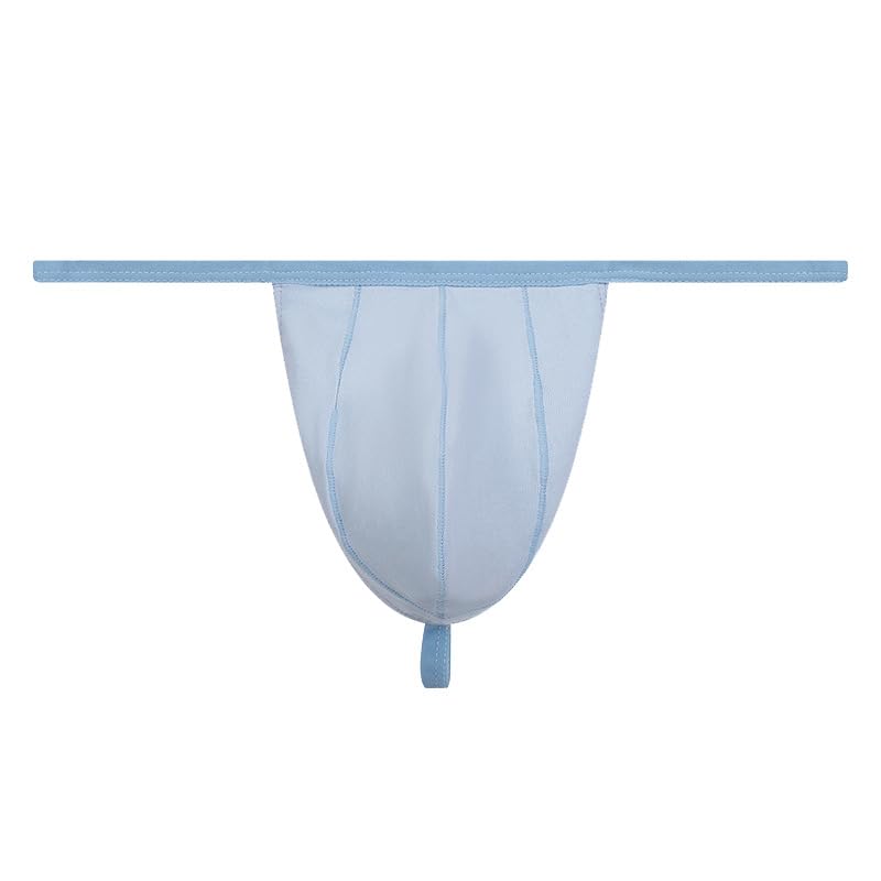 Mens Cotton G-String Lightweight Breathable Moisture-wicking Thong Black/Gred/Red 3 Pack4