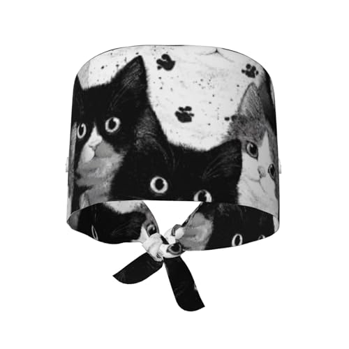 Gorro de trabajo ajustable con botón para mujer y hombre miniatura 2