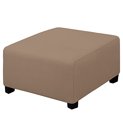 Cubierta otomana elástica y protector de muebles rectangular suave tamaño mediano 2