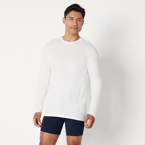 Image of Amazon Essentials Men's Slim Fit Crewneck Undershirts, Pack of 6