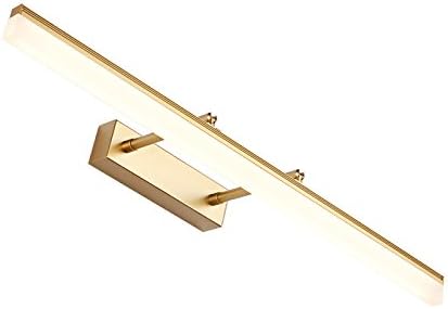 9W LED Vanity Lighting Fixture Wall Sconces Makeup Mirror Front Light Fixture Acrylic Lamp Golden Finish Warm White