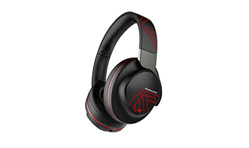 PowerLocus Casque à Réduction de Bruit Active (ANC), Casque Bluetooth sans Fil Over-Ear, Casque Audio, 70H de Jeu, Basses Profondes Hi-FI, Pliable avec Micro pour Téléphones/Ordinateur Portable/PC