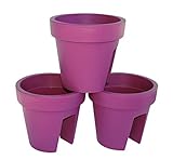 Der Balkonkasten passt an ein Geländer mit einer Breite bis zu 6cm