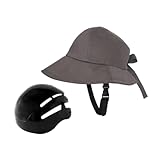 Zxpjkyu Impact-Resistant Cycling Cap for Adults - Unisex Helmet with Stylish Design, Grey