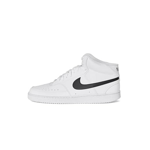 Nike Herren Court Vision Walking-Schuh, White/Black-White, 43 EU