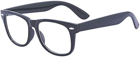 ALWAYSUV Unisex Matte Black Fashion Vintage Full Frame Nearsighted Myopia Short Distance Driving Glasses -1.0