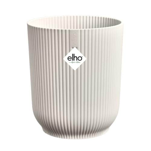 elho Vibes Fold Orchid High 12,5cm – Orchideentopf für den Innenbereich – Blumentöpfe für den Innenbereich – 100% recycelter Kunststoff - Weiß/Leinenweiß