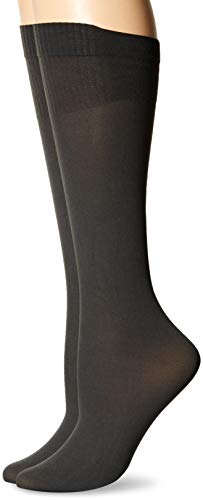 Hanes Silk Reflections Women's Hanes Perfect Socks Opaque Trouser, grey, 1