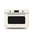 Smeg, Forno Combinato a Vapore da Appoggio COF01CREU, 10 Funzioni di Cottura, 33 Ricette Automatiche, Serbataio Estraibile, Cottura a Vapore, Funzione Decalcificazione, Potenza 1800W, Crema