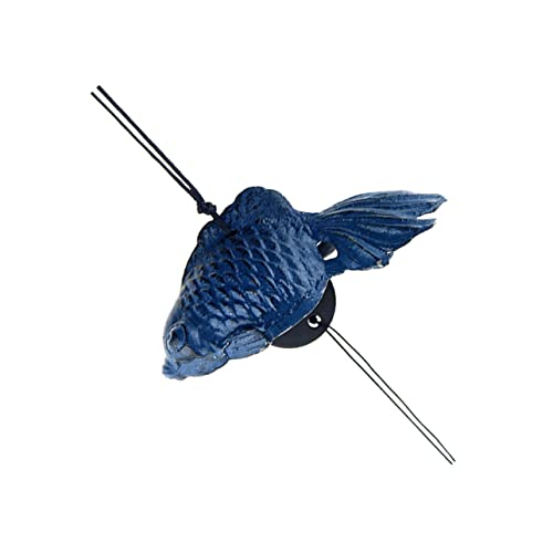 BESPORTBLE decoración Colgante para el hogar Home Decor decoração casa ketelbell decoración casa Fuerza Ligero Largo Cubierta Ganar Adorno Colgante de Hierro carillón de Viento de Hierro Blue