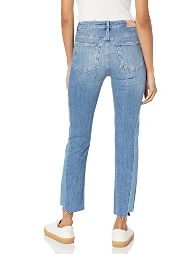 PAIGE Women's Cindy High Rise Straight Ankle Length in Alette Distressed Jeans2