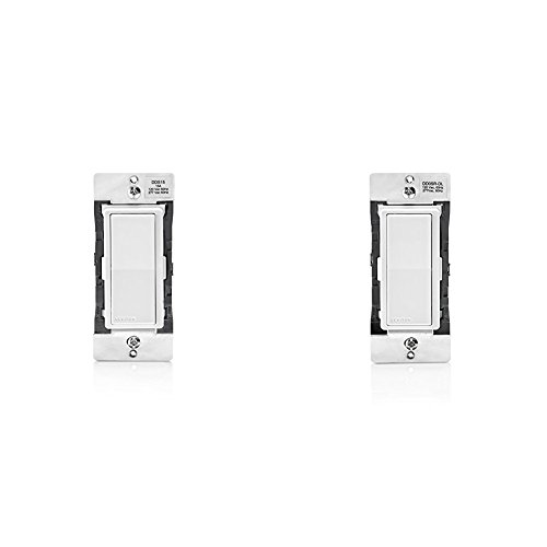 Leviton Dds15-Bdz 15 Amp Dual Voltage 120/277Vac Decora Digital Switch And Timer With Bluetooth Technology And Leviton Dd0Sr-Dlz Dual Voltage 120/277Vac Decora Digital/Decora Smart Matching Switch Remote #TOP22