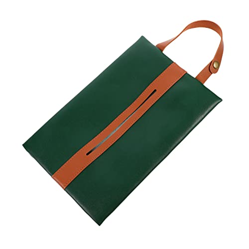 CONGARTENO 1pc Paper Sleeve Outdoor Reusable Wipe Tissue Holder Tissues Practical Covers for Napkin Container Tissue Organizer Tissue Sleeve Household Napkin Pouch Nylon Dark Green