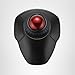Kensington Orbit Wireless Trackball with Scroll Ring - Black-Red (K70990WW),
