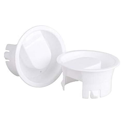 Zonfer La Jarra De Cristal De Agua 2pcs Tapas De La Categoría Alimenticia De Plástico Anti-Polvo Tapones Resistentes Cubiertas De Vidrio De La Bebida Jarra De Colada Jarra Blanca Cover