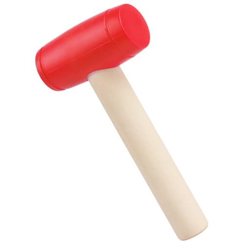 Waenerec 1Pcs Toy Hammer Simulation Wooden Hammers Plastic Toddler Hammer SmallPortable Kids Maintenance Tools Toys Pretend Fake Mallet Hammers for Boys Girls