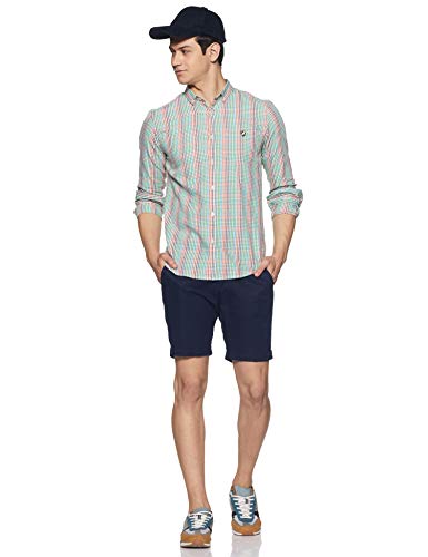 Amazon Brand - House & Shields Men's Checkered Regular Casual Shirt (SS20-H&SCSRE-01)