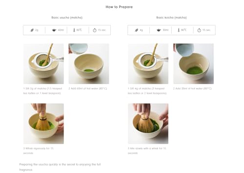 Té Matcha Hatsu 40g Pack de 3 de sabor ligero miniatura 5