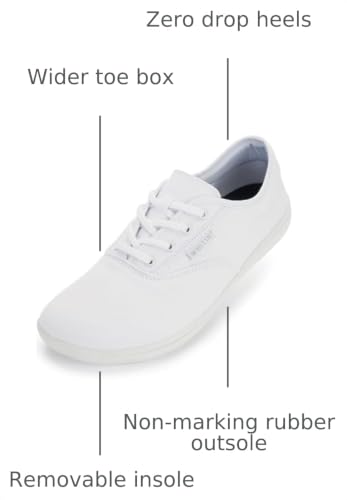 Image of WHITIN Men's Wide Toe Box Barefoot Shoes W87 | Zero Drop for Natural Ground feel, Toe Freedom for Wide Feet, Ideal for Walking, Gym, Lightweight Training, Casual Wear