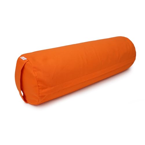 Yogabox Yoga und Pilates Bolster Basic 100% Baumwollbezug mit...