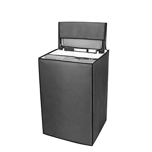 Image of Classic Top Load Washing Machine Cover Suitable For LG 8 Kg, 8.5 Kg, 9 Kg, 9.5 Kg, 10 Kg, Waterproof & Dustproof (58cmsX60cmsX90cms, Grey)