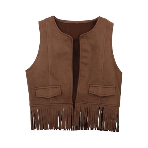 Il gilet da cowboy dal design classico ha un aspetto elegante ed è un bel accessorio di abbigliamento per una festa in costume.