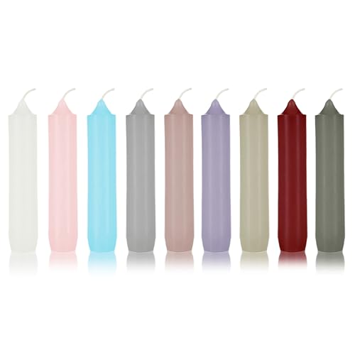 Nordstern Stabkerzen Sahara 6er Pack - Kleine Kerzen für Kerzenhalter, Adventskranz oder als Baumkerze - Ideale Tisch Deko für Hochzeit oder Weihnachten - 11 x 2,2 cm