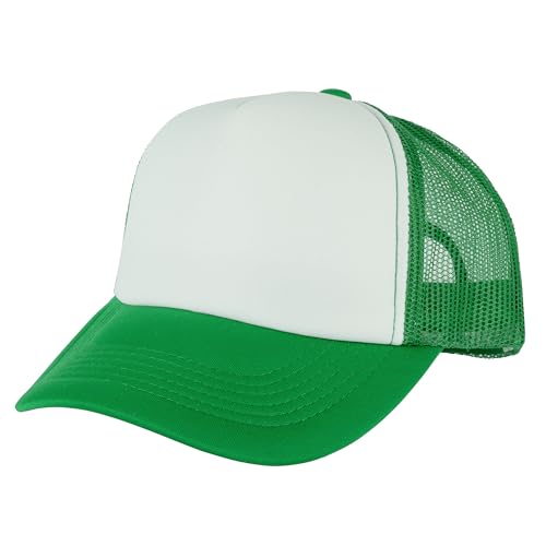 Image of Gelante 12 Pcs Sublimation Blank Trucker Hats - 5 Panel Mesh Snapback Baseball Cap Bulk
