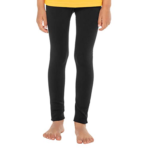 Celodoro Kinder Thermo Leggings (1 Stück) - warme Unterhose lang mit Innenfleece - Schwarz 134-140 Cover