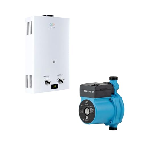 La mejor selección de Calentador Avera , tabla con los diez mejores. 45 Combo Calentador de Agua Instantaneo para 1 Regadera y 1 Lavabo GAS LP C8L, omba Presurizadora de Agua Automatica y Manual, 1/4 HP, 1.5 A 2.5 SERVICIOS PR35L