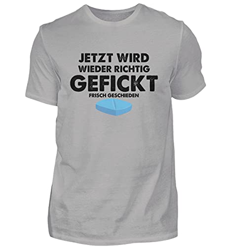 T-shirt pour homme gris XXXL basique en coton peigné col rond grande taille