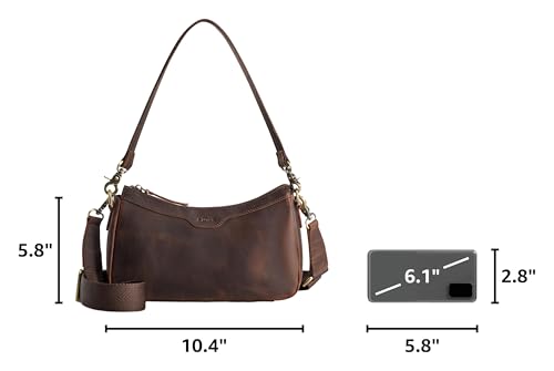 S-ZONE Crazy Horse Leather Bag